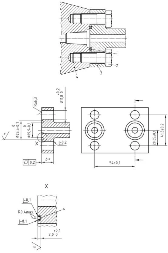 Oval flange adapters type B Oval flange adapters type B