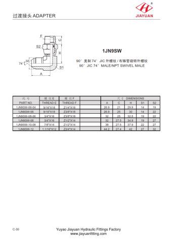 Elbue JIC Mand NPT Drejelig Mand